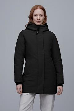 Chamarras Canada Goose Mujer Mexico - Victoria Abrigos Negros UT1054638